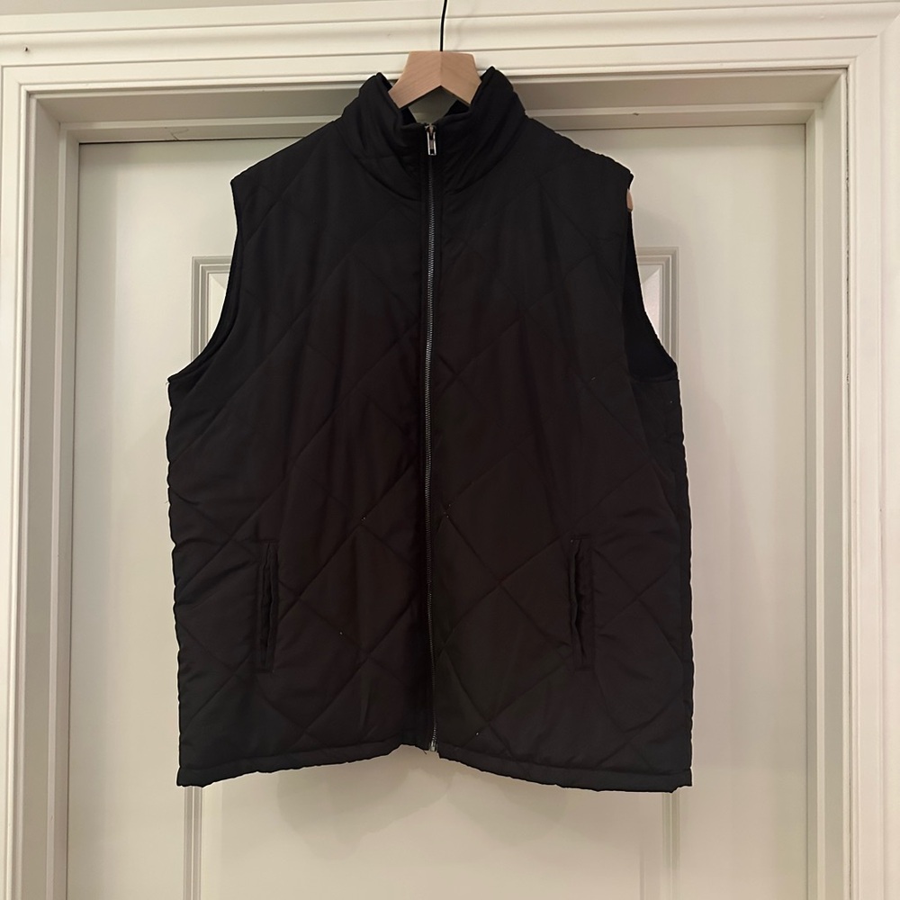 Amaryllis | Black Quilted Vest - 1X